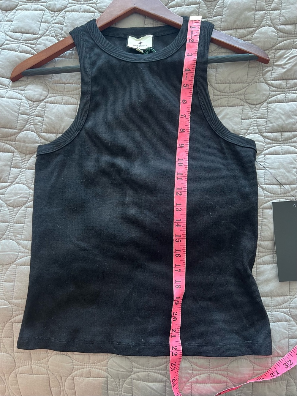 TUCKERNUCK Black Foley Rib Racerback Tank NWT - Picture 11 of 15
